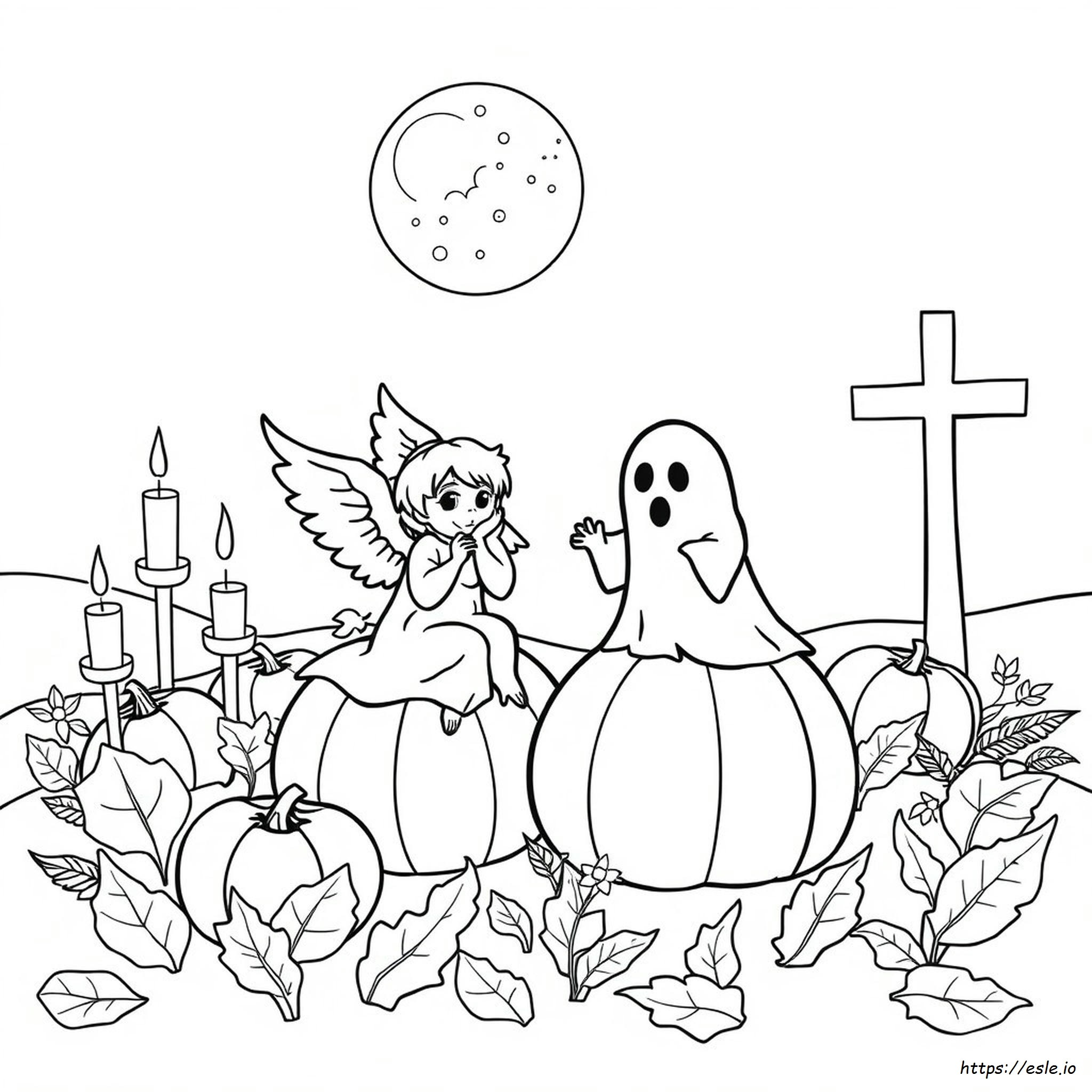 Christian Halloween Coloring Page - Printable