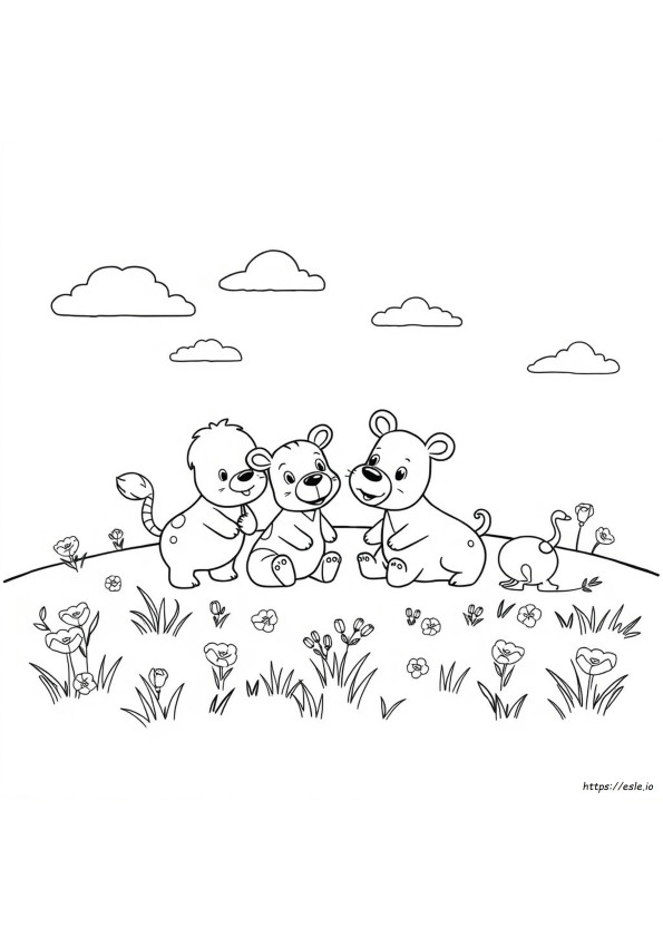 Gambar Mewarnai Hewan Lucu