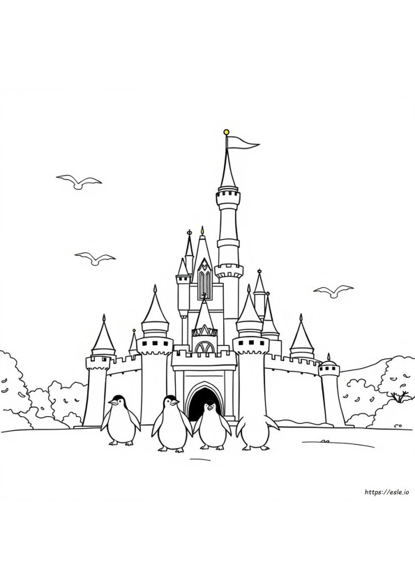 Disney Castle Colouring