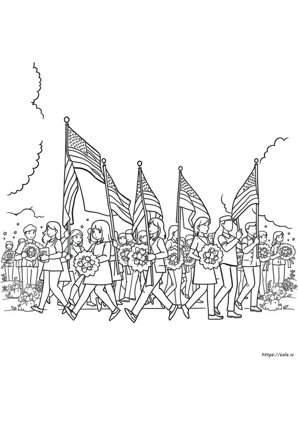 Gambar Mewarnai Hari Peringatan