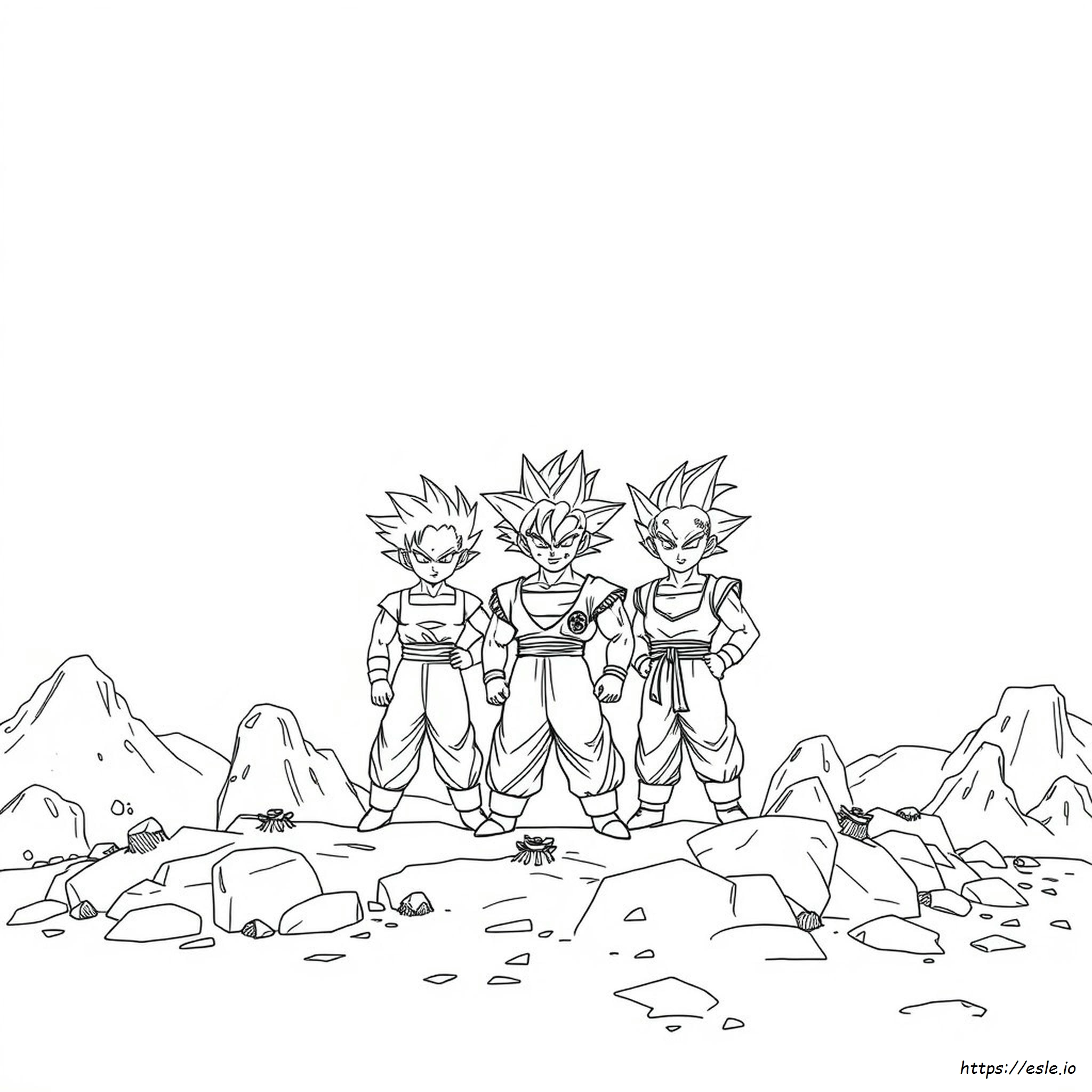 Gambar Mewarnai Dragon Ball - Gratis untuk Dicetak