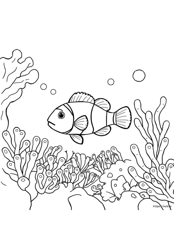 Coloriage Poisson-Clown
