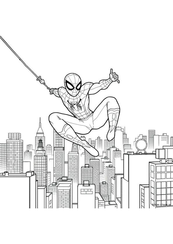 Desene De Colorat Imprimabile Cu Spidey