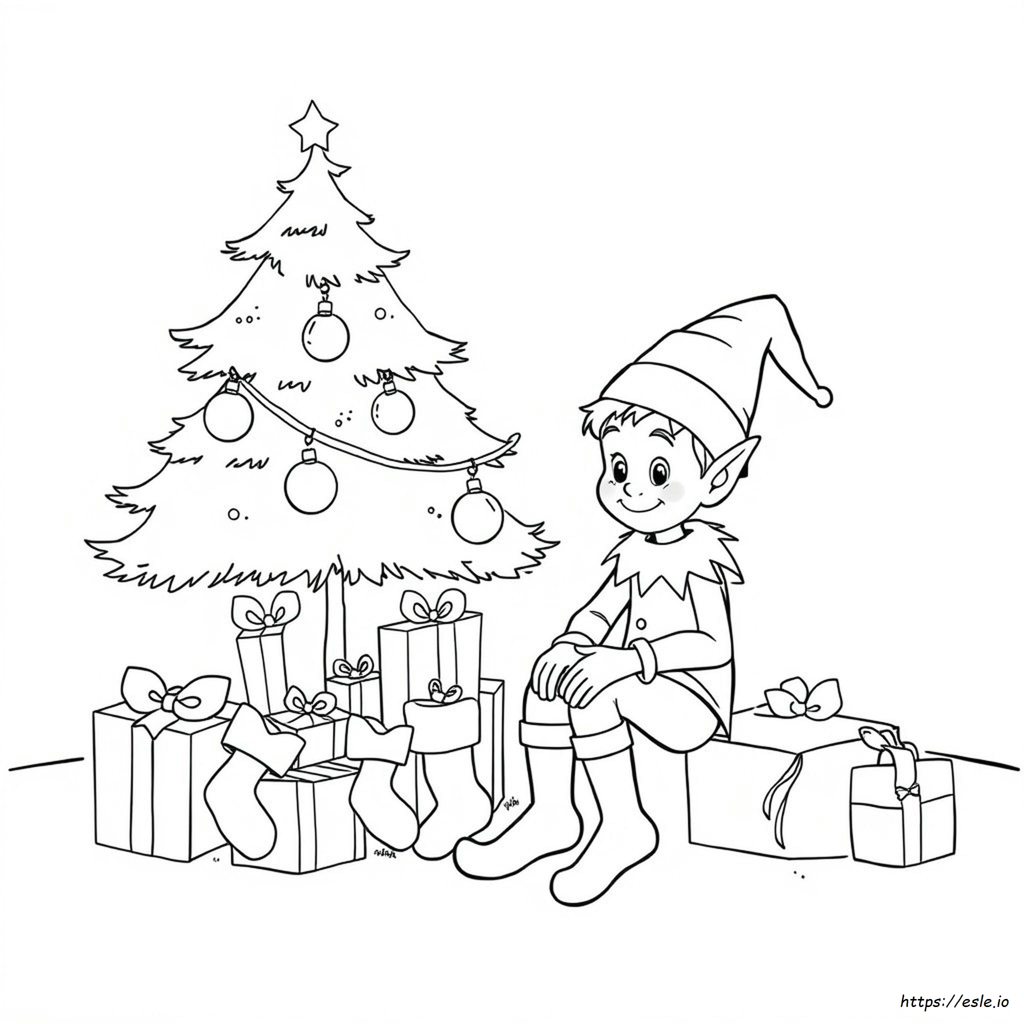 Free Printable Elf Coloring Page - PDF Download