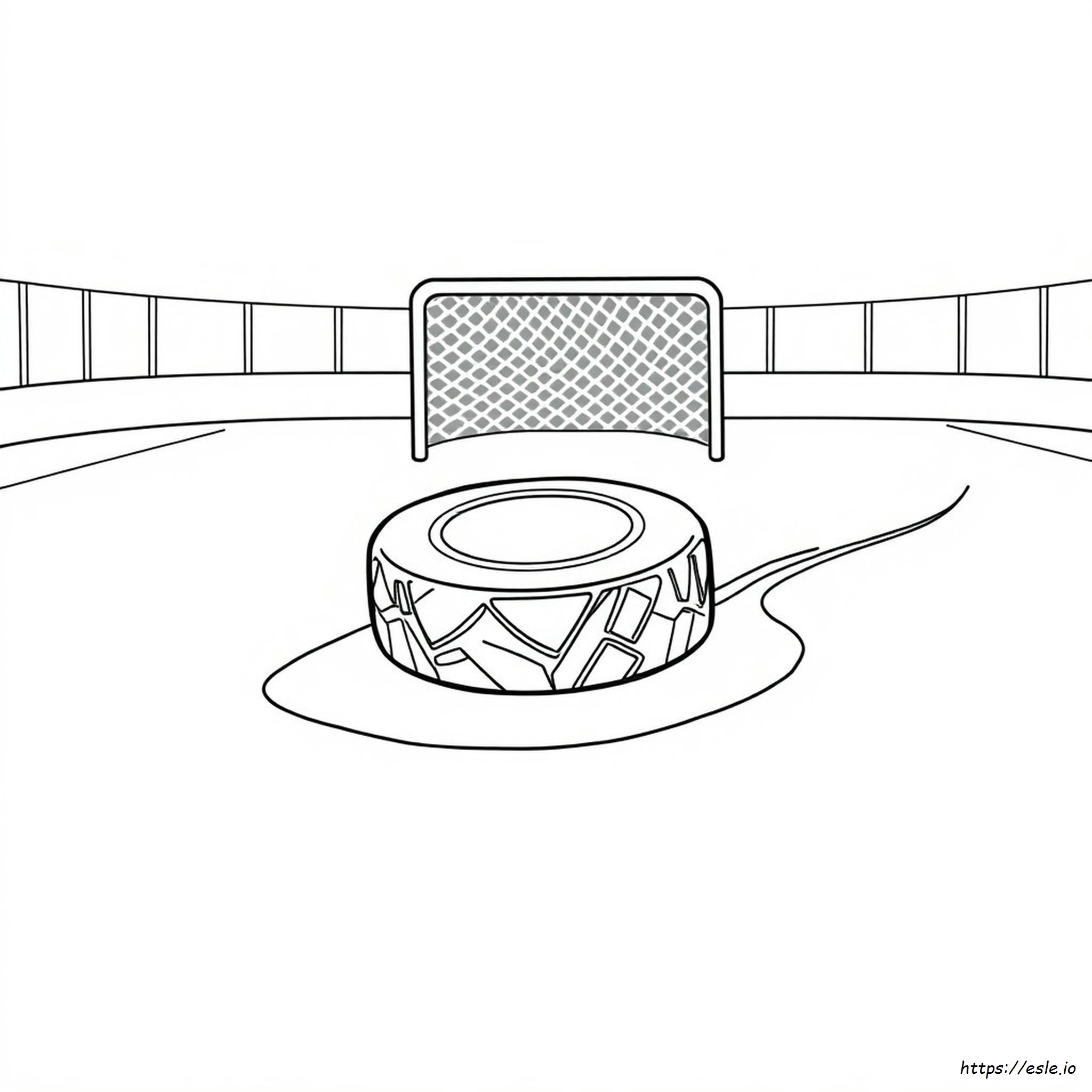 Hockey Puck Coloring Page - Free Printable