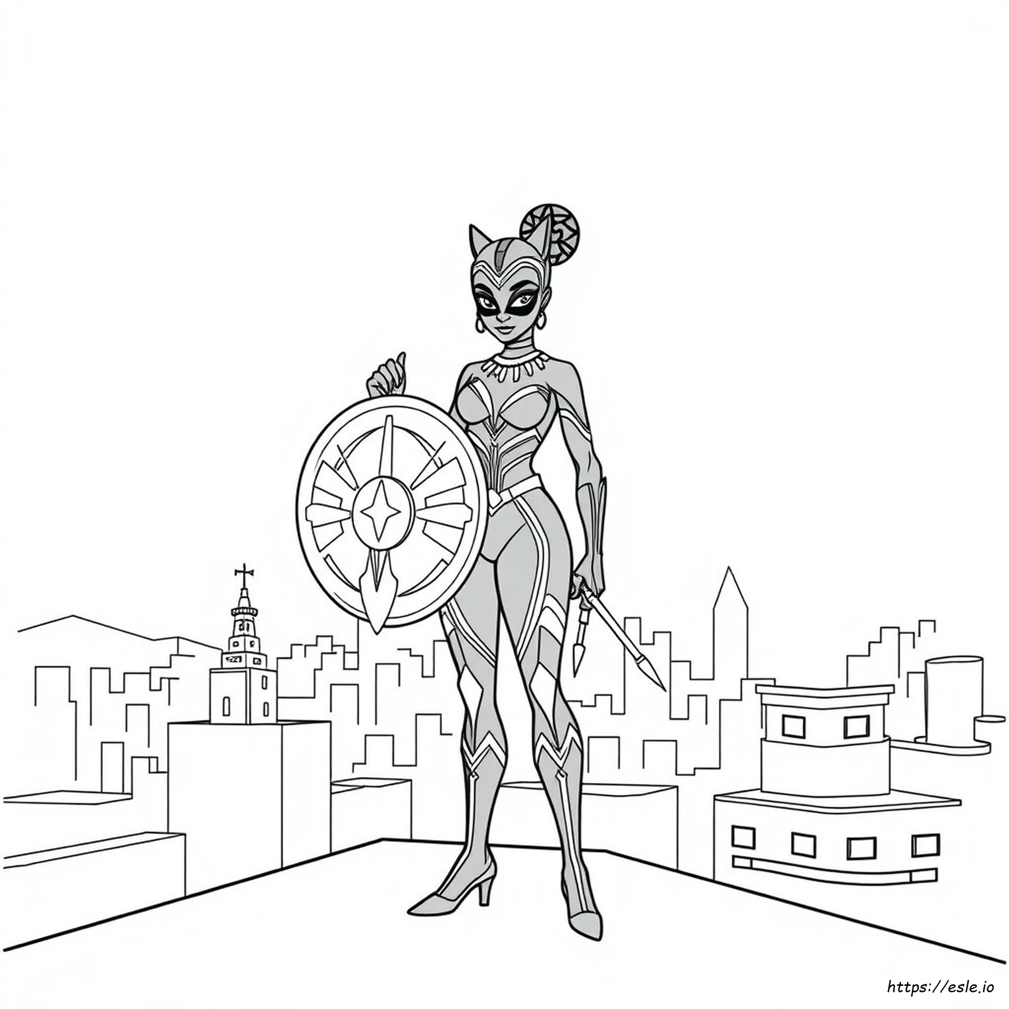 Black Panther Shuri Coloring Pages