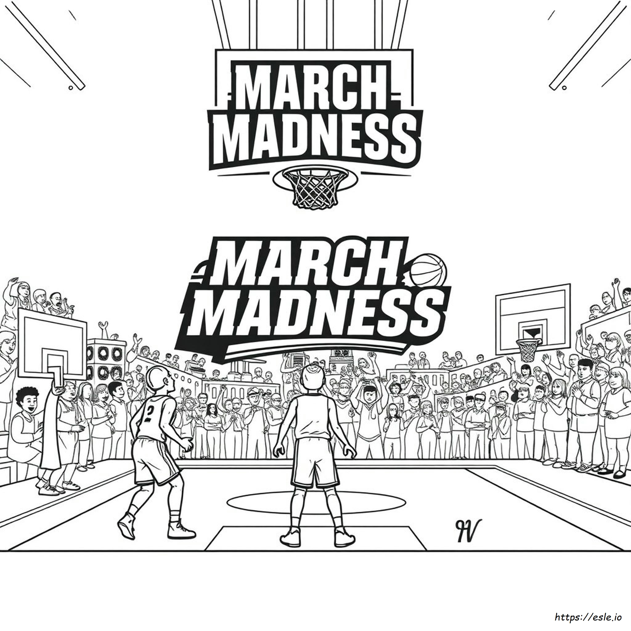 March Madness Coloring Pages Printable