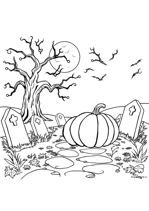 Easy Free Halloween Coloring Pages