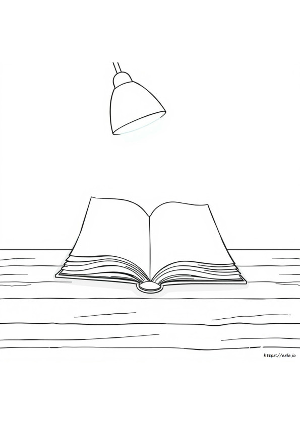 Colouring Page Of A Book