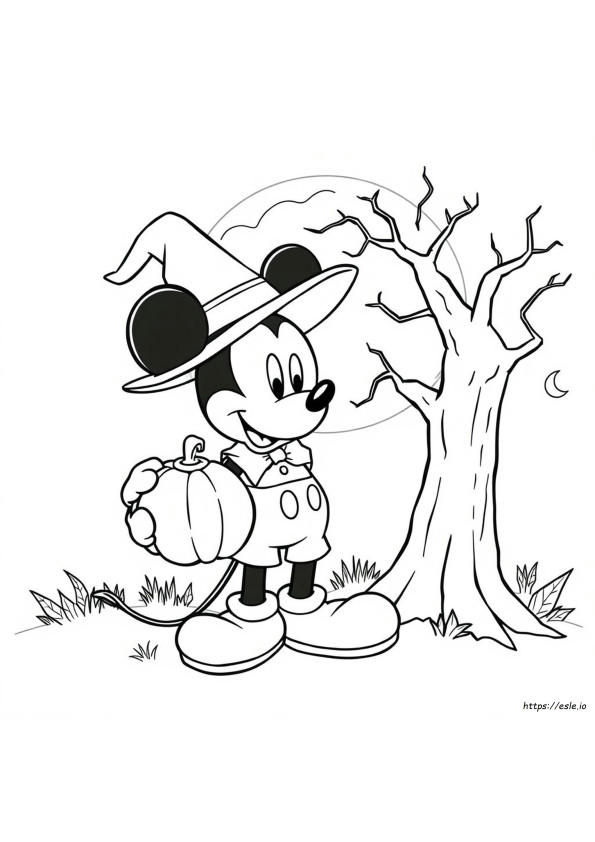 Mickey Maus Disney Halloween Ausmalbilder