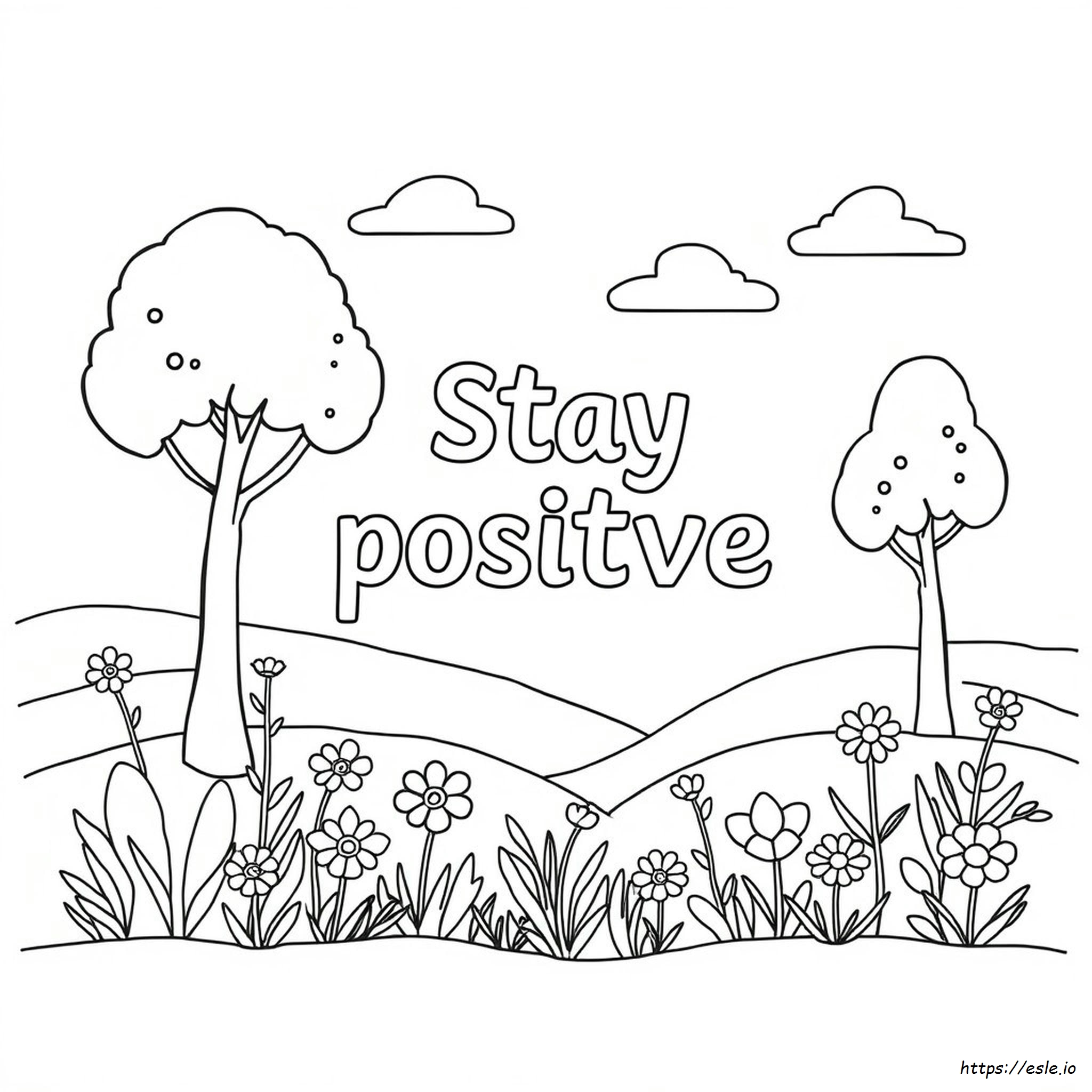Positive Zitate Ausmalbild zum Ausdrucken