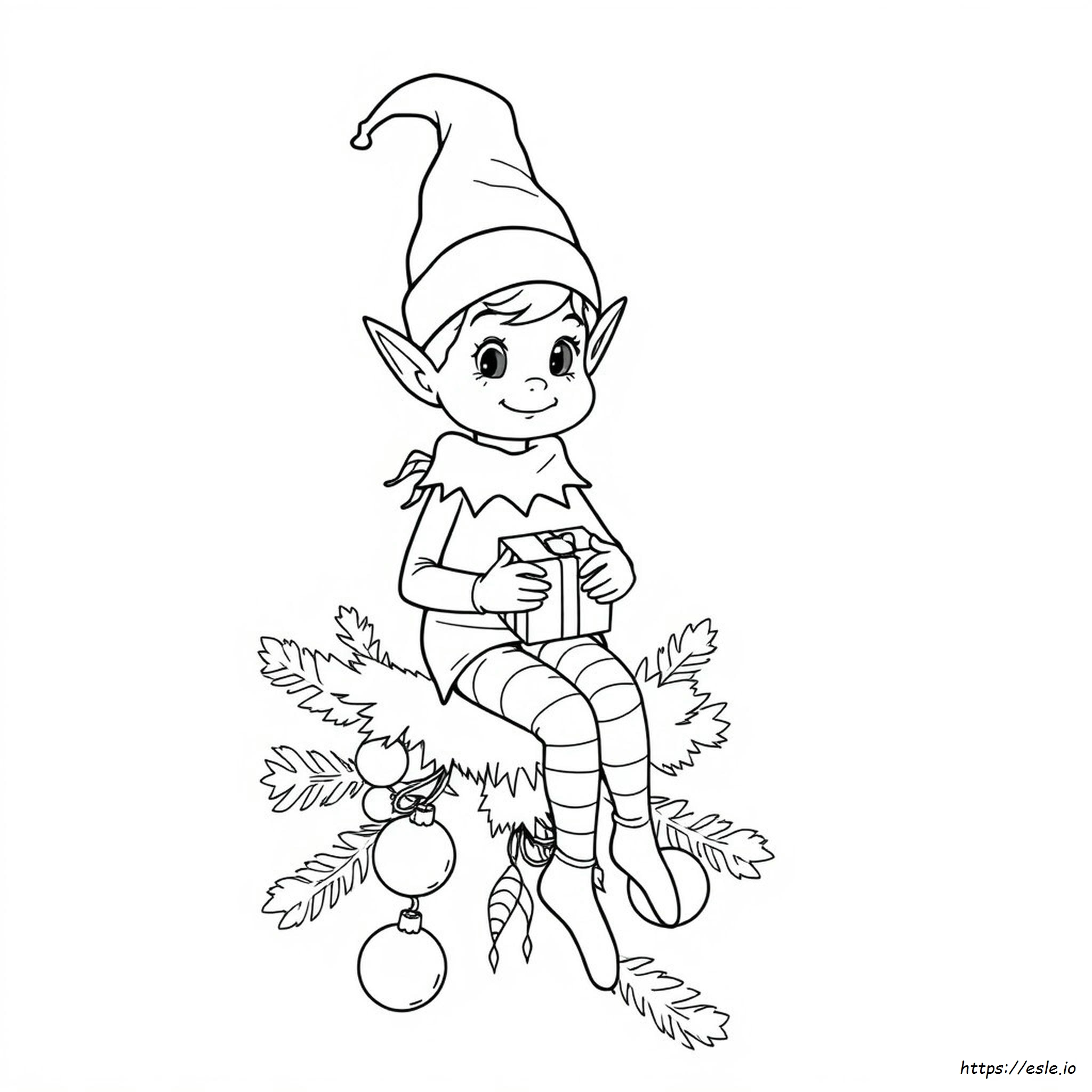 Elf On The Shelf Ausmalbild Zum Ausdrucken
