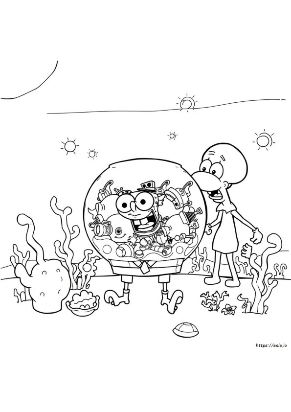 Color Pages Of Spongebob Squarepants