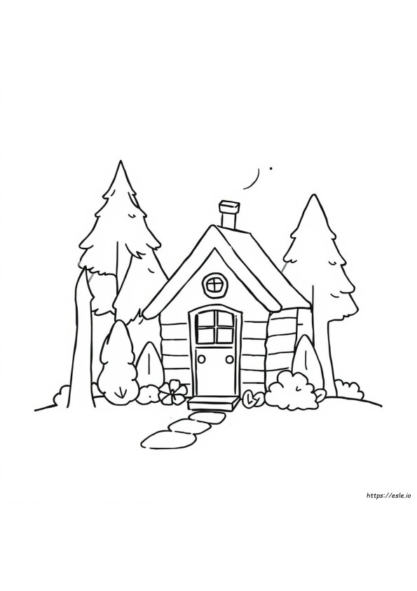 Tiny House Coloring Pages