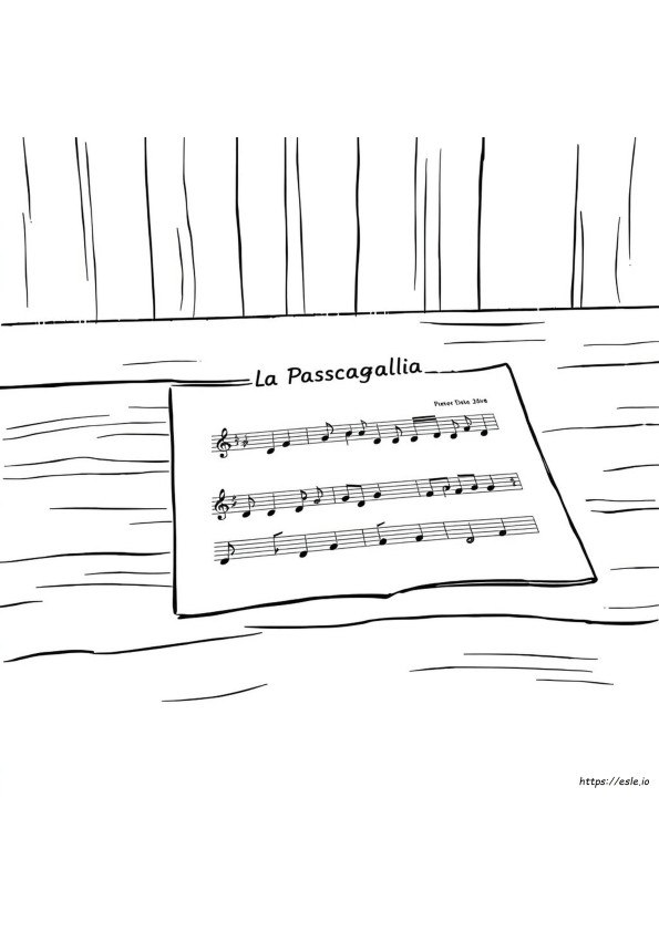 Passacaglia Da Colorare