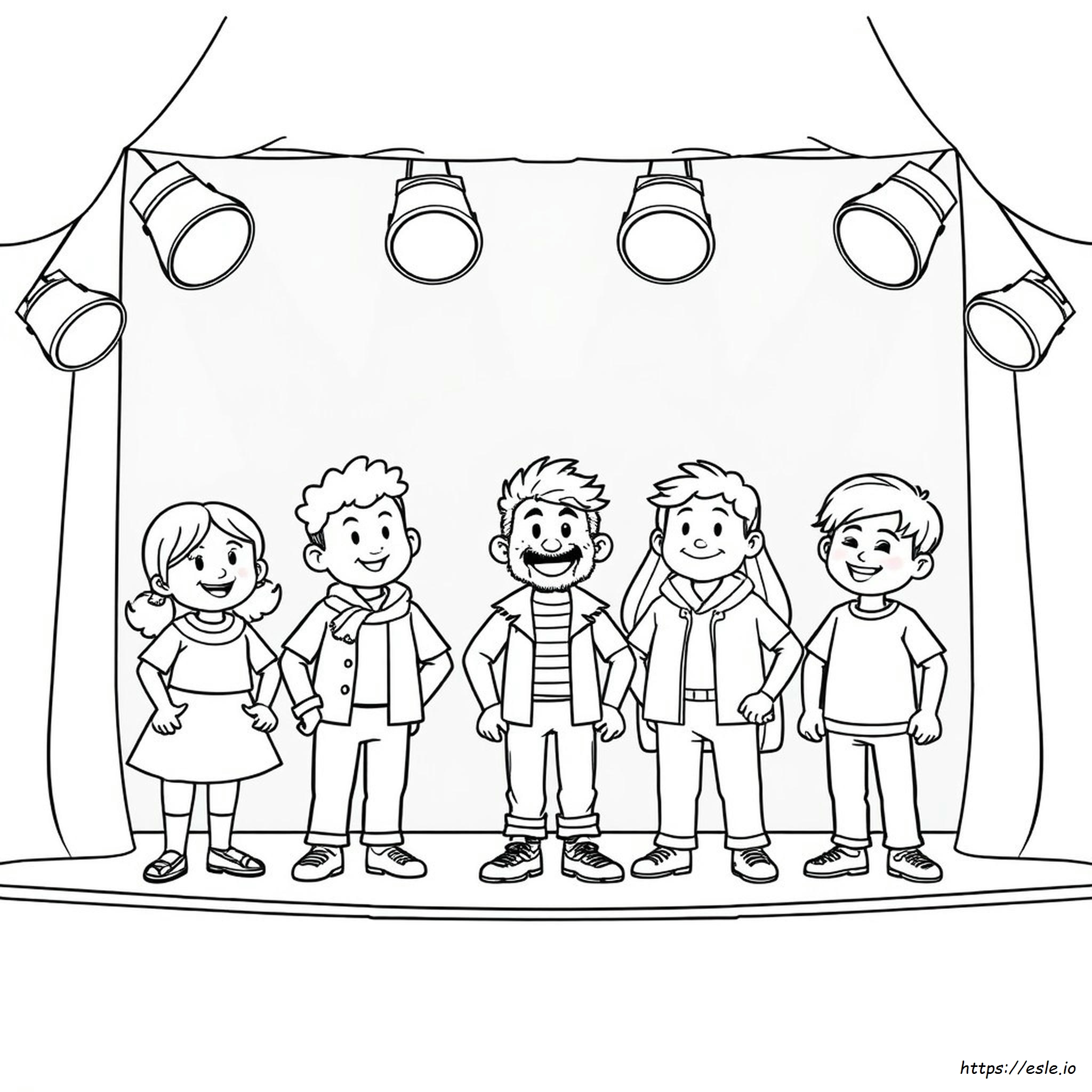 Karakter Mewarnai - Gambar untuk Dicetak
