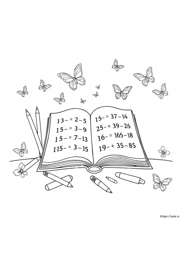Multiplication Coloring Pages Printable