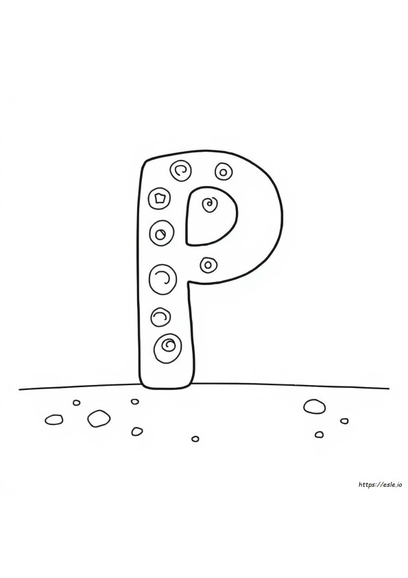 Coloriages De La Lettre P À Imprimer