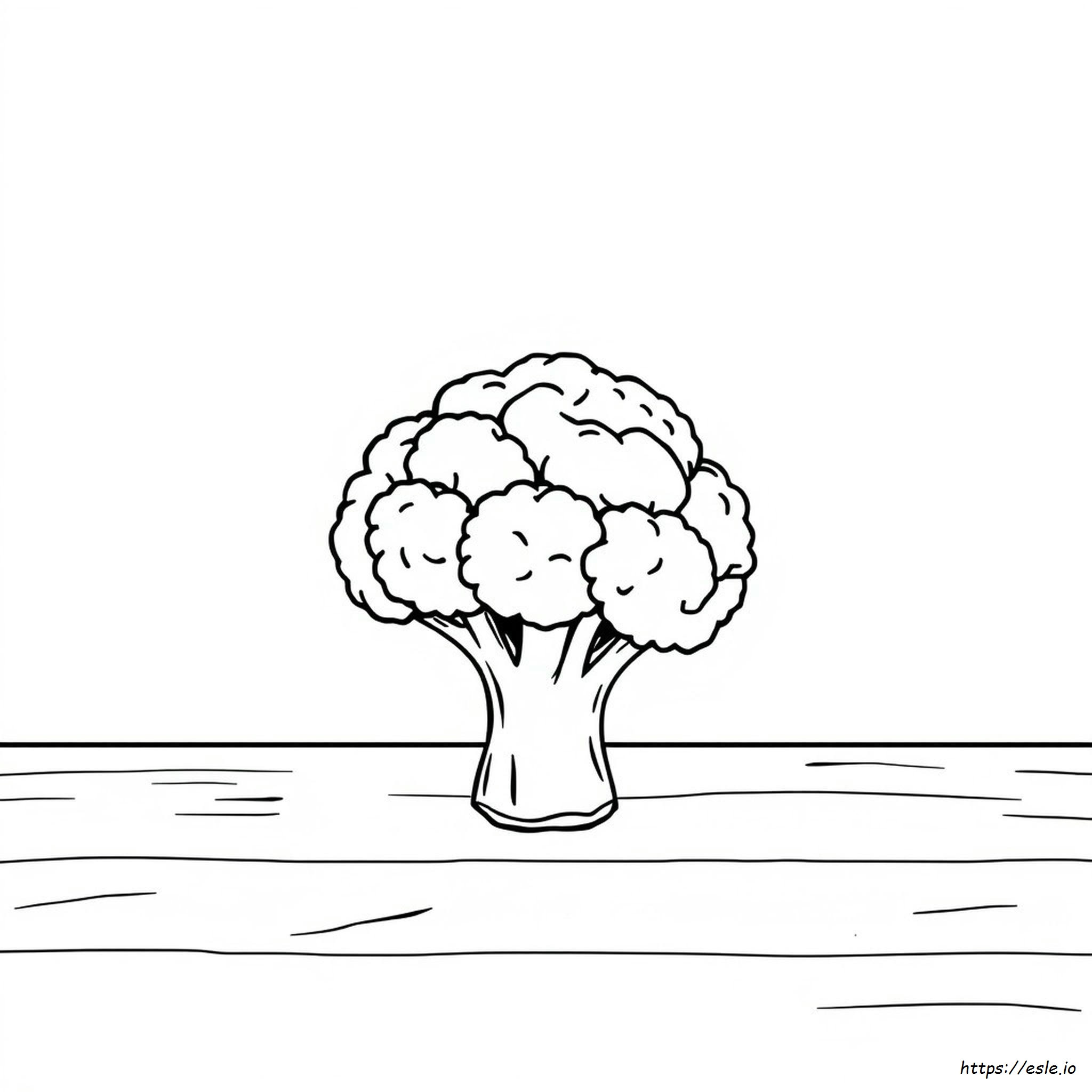 Disegno Da Colorare Del Broccoli Gratis