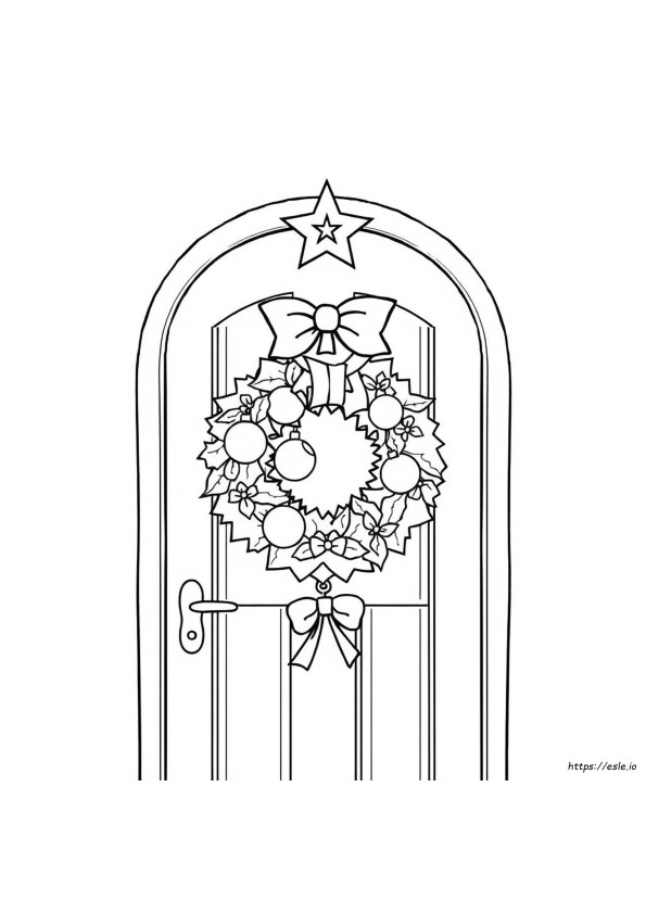 Adult Christmas Wreath Coloring Pages