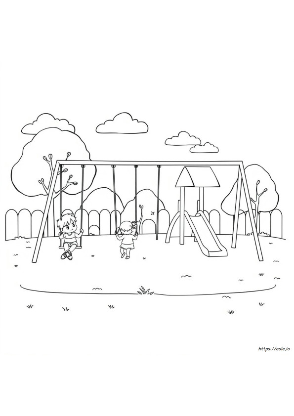 Free Printable Playground Coloring Pages
