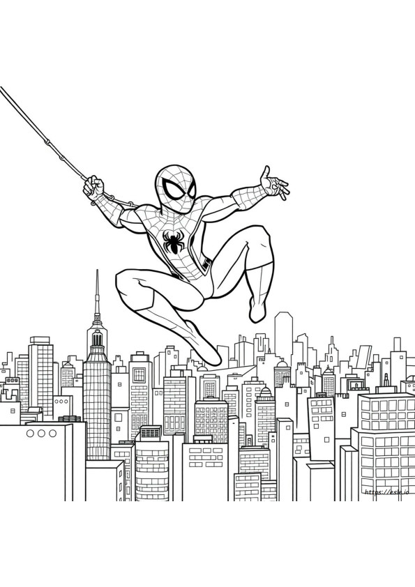 Desene De Colorat Spiderman De Colorat