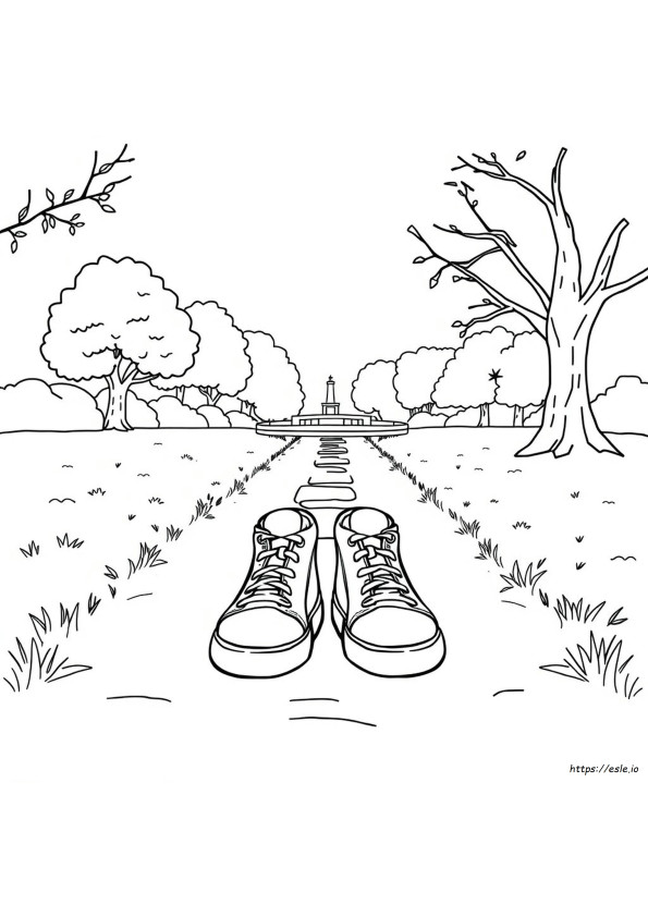 Shoes Of Peace Coloring Page
