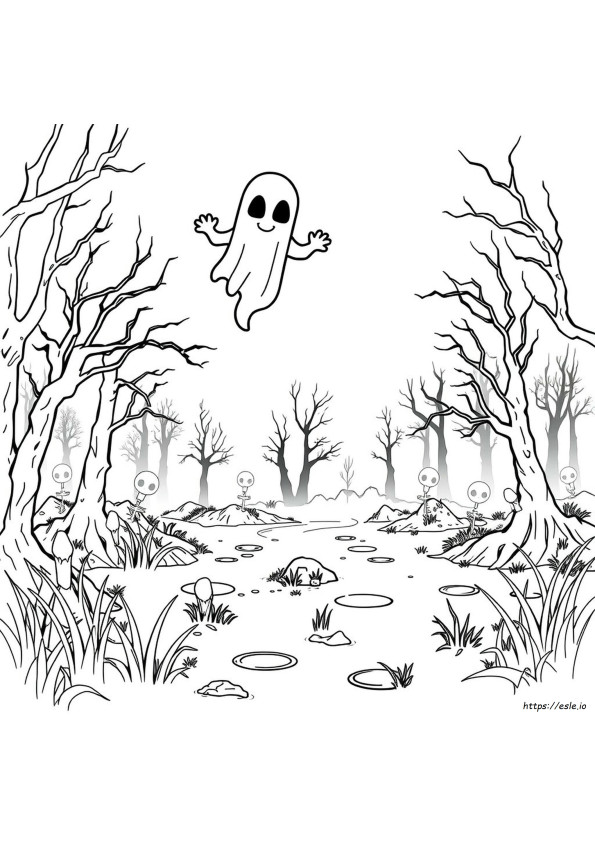 Ghast Coloring Page