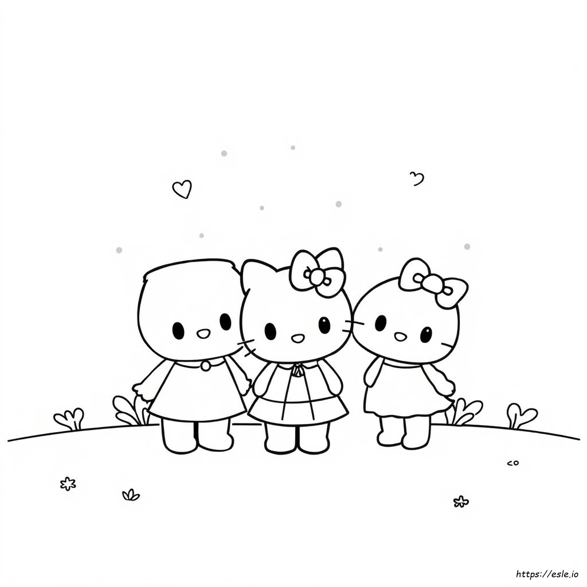 Sanrio Dapat Dicetak Gratis Gambar Mewarnai