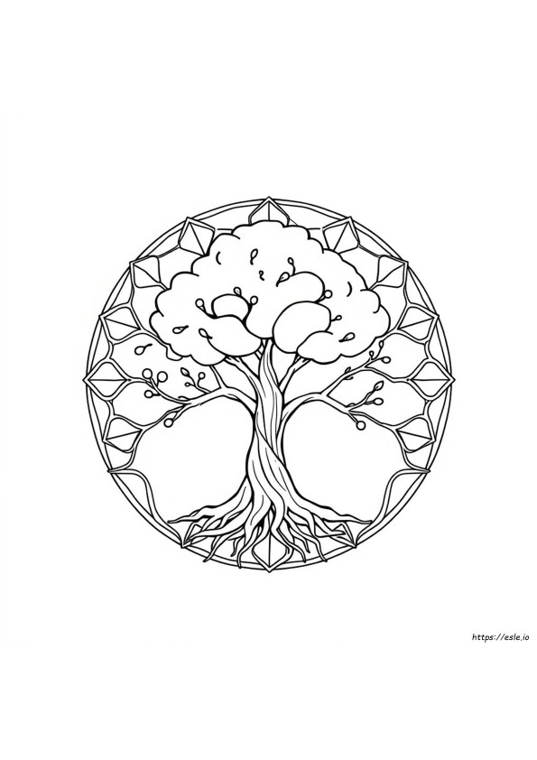 Árbol De La Vida Para Colorear