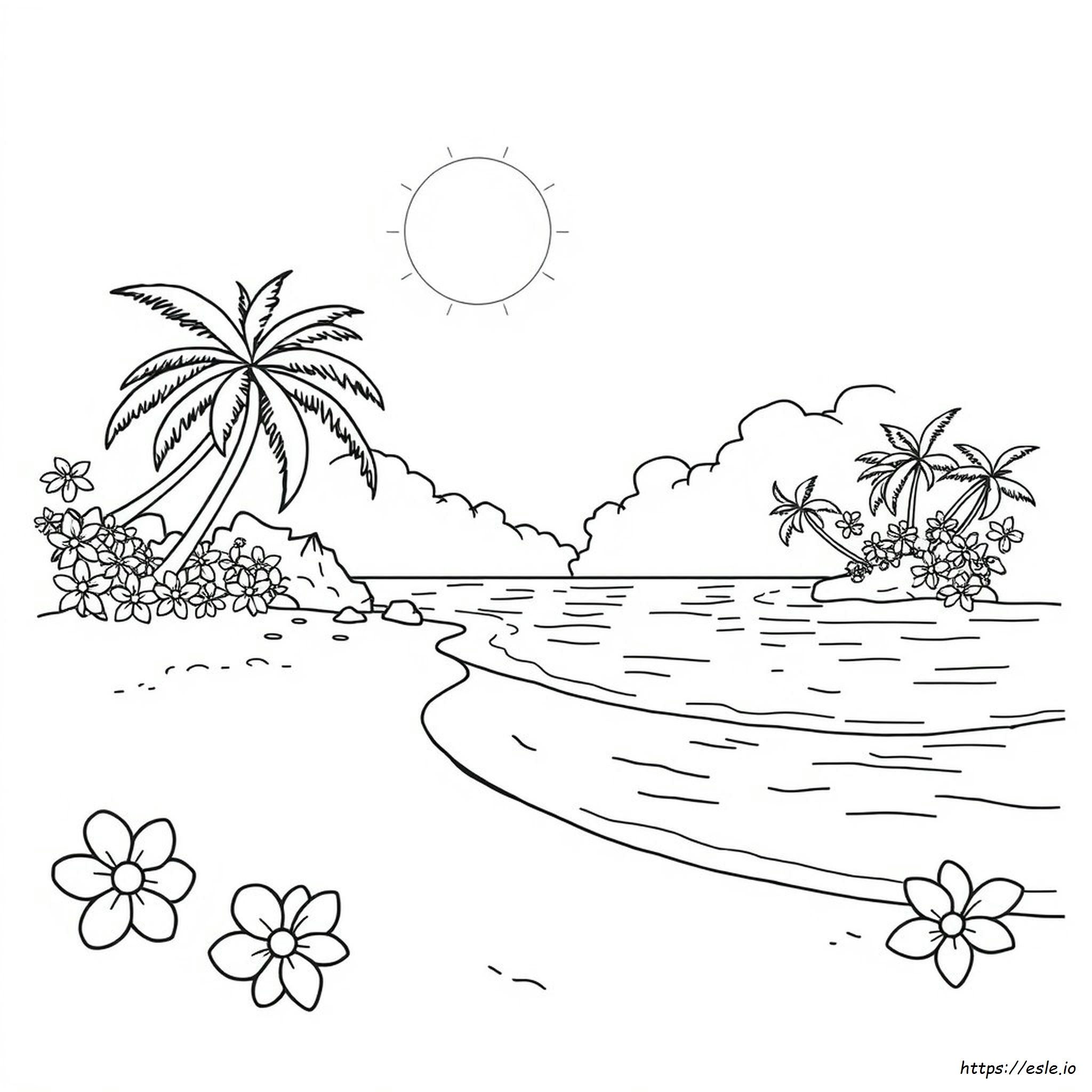 Paradise Coloring Pages - Free Printable for Kids