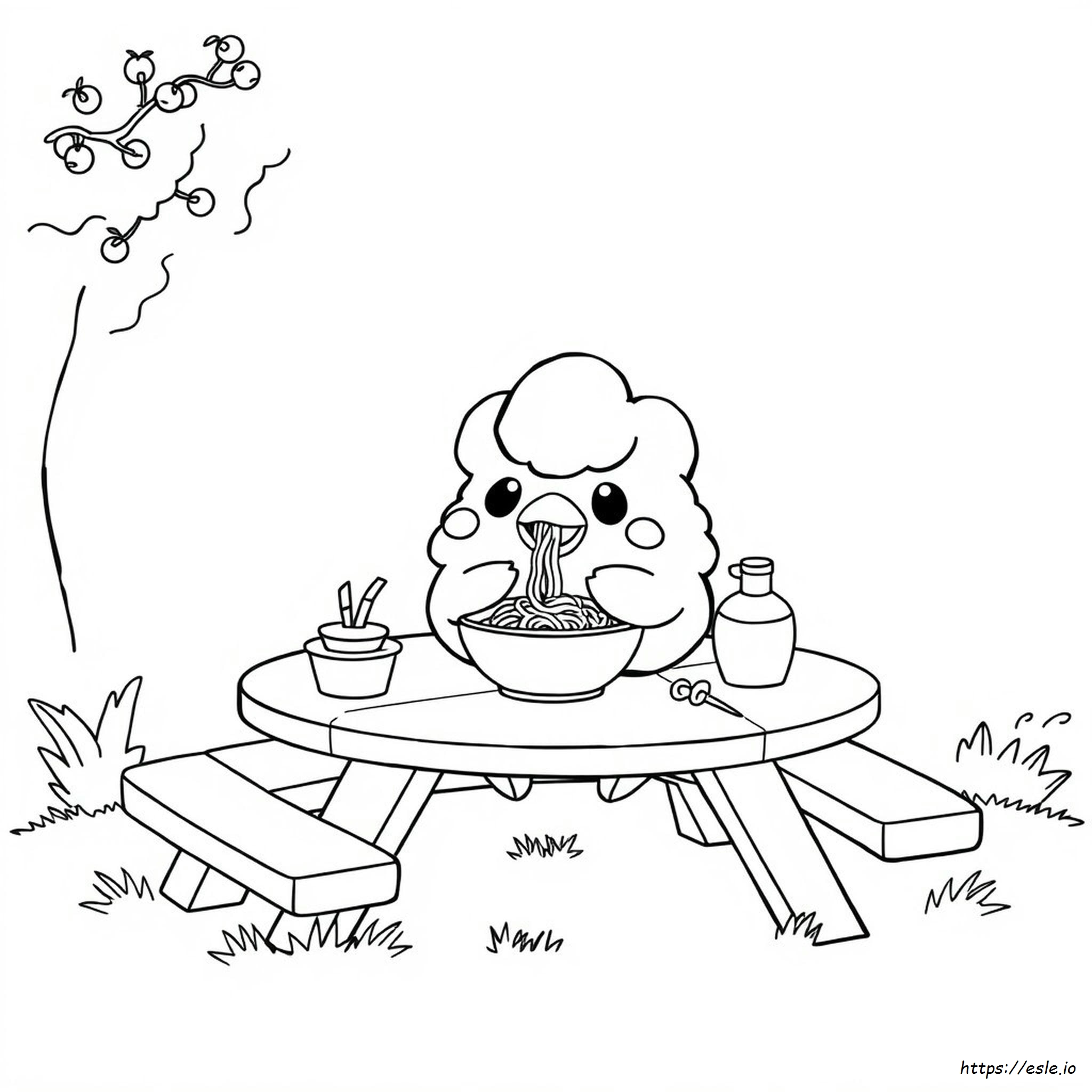 Yampuff Makanan Gambar Mewarnai