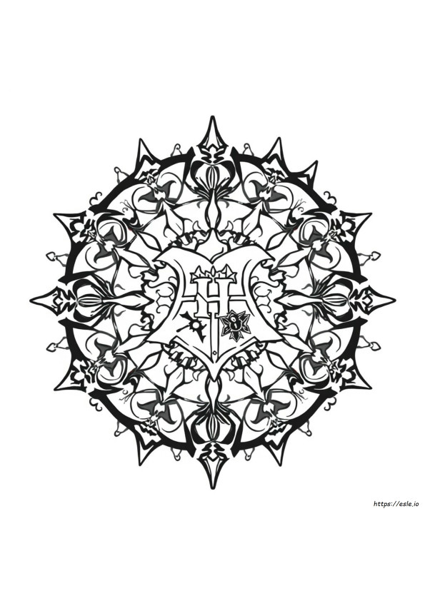 Harry Potter Mandala Coloring Pages