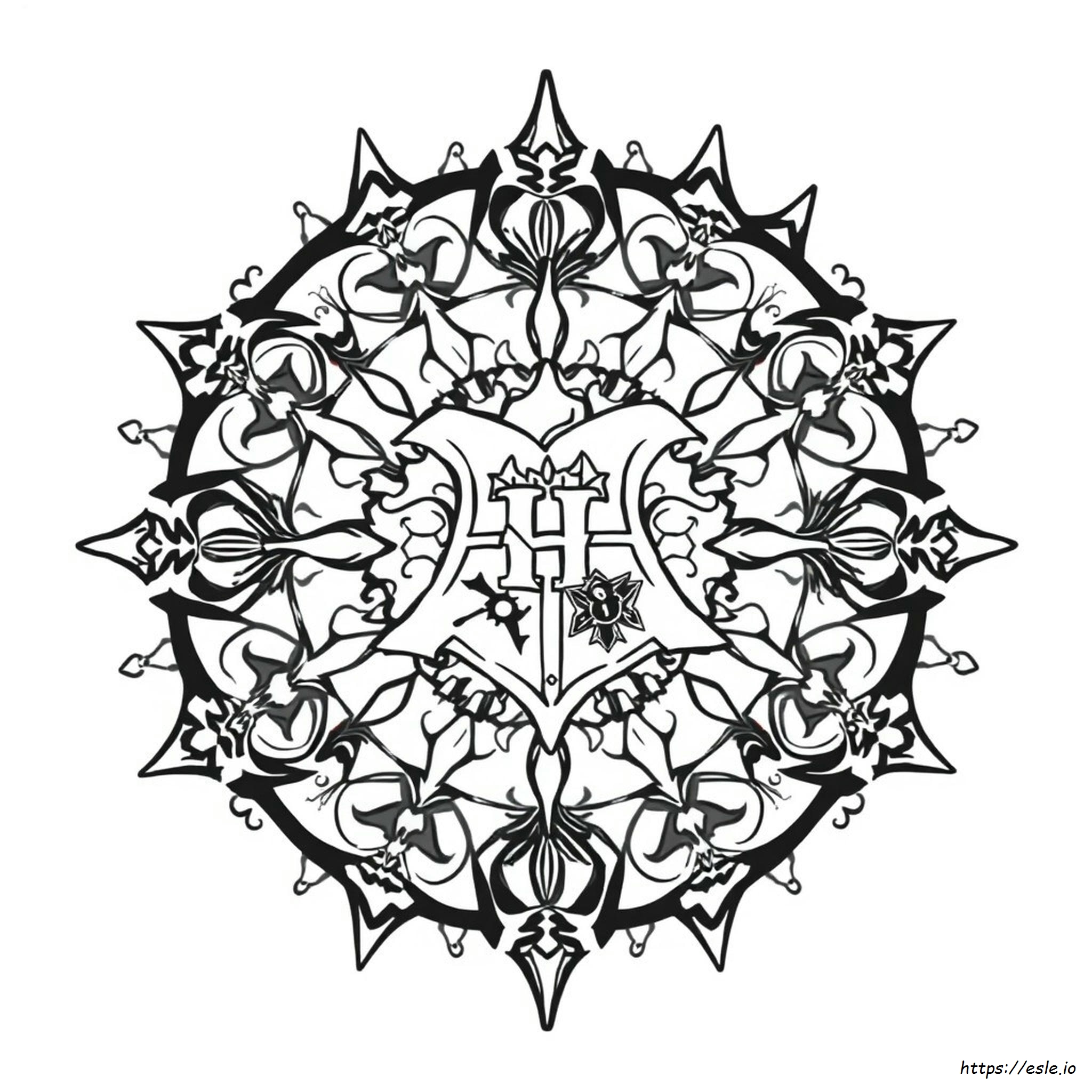 Harry Potter Mandala Ausmalbilder