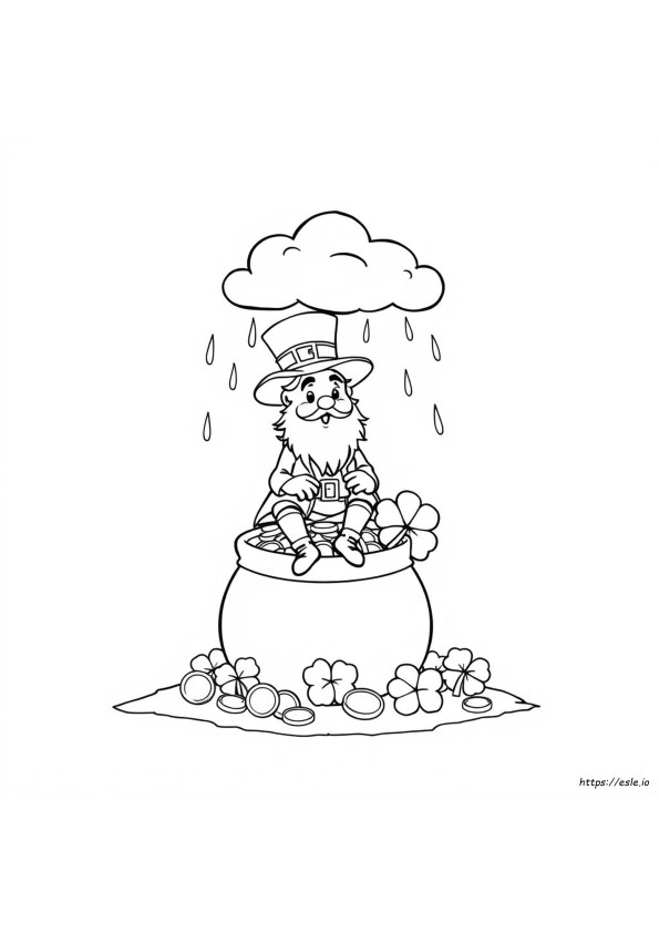 Leprechaun Para Colorear