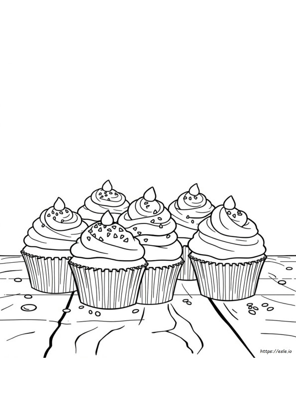 Cupcake Coloring Pages For Adults