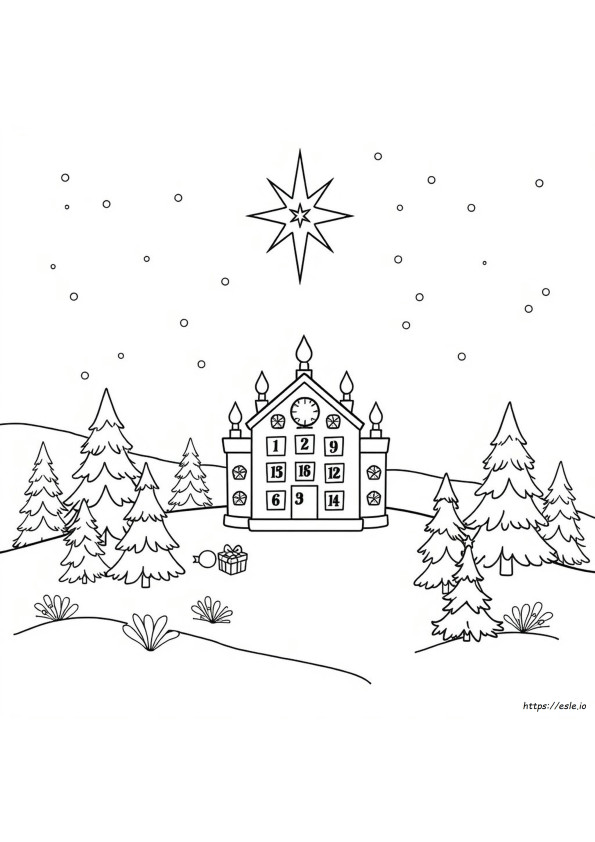 Adventtitoivo Värityskuva