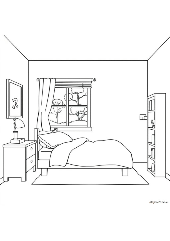 Schlafzimmer Im Haus Ausmalbilder