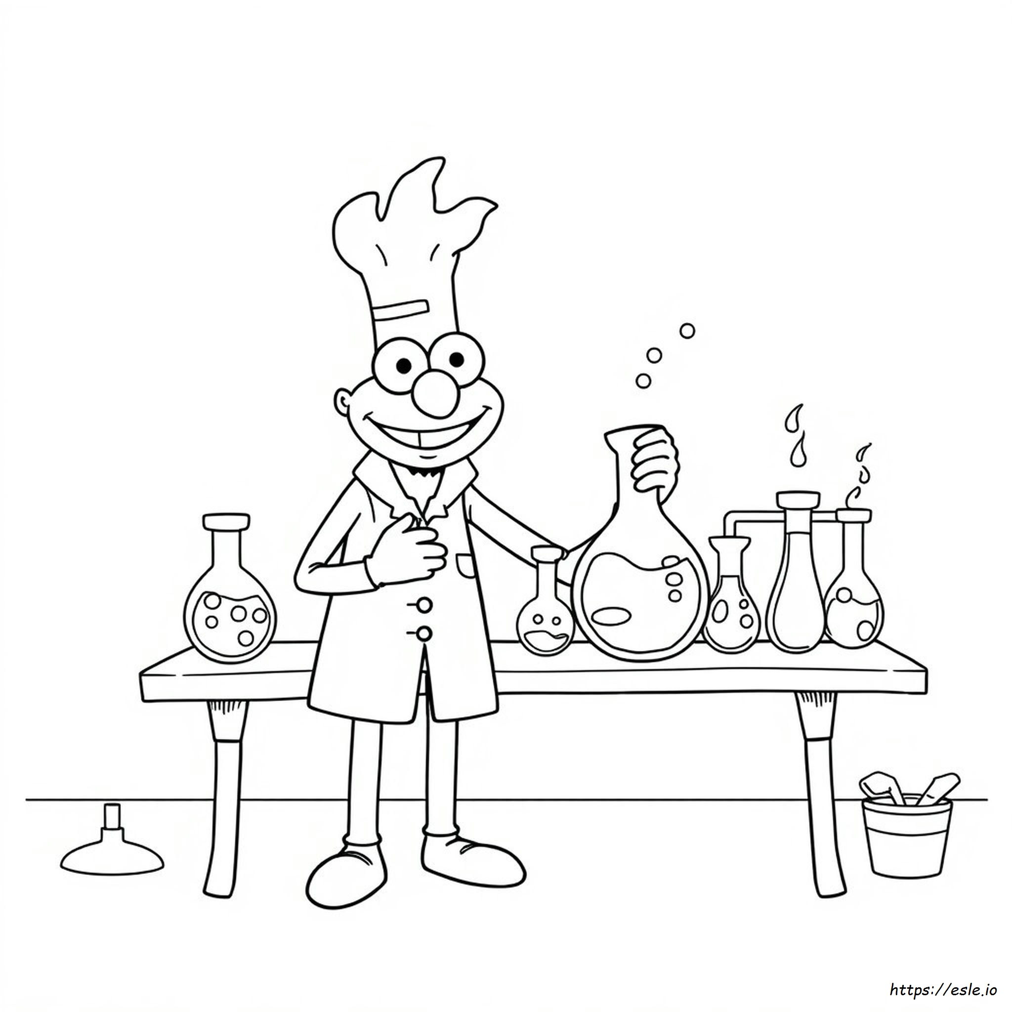 Muppety Beaker Kolorowanka Do Druku - PDF