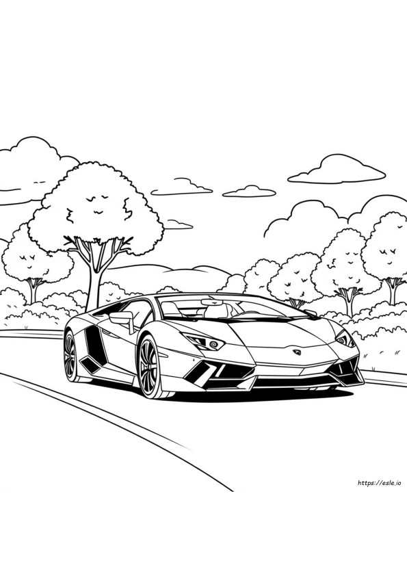 Lamborghini Coloring Pages For Kids Printable
