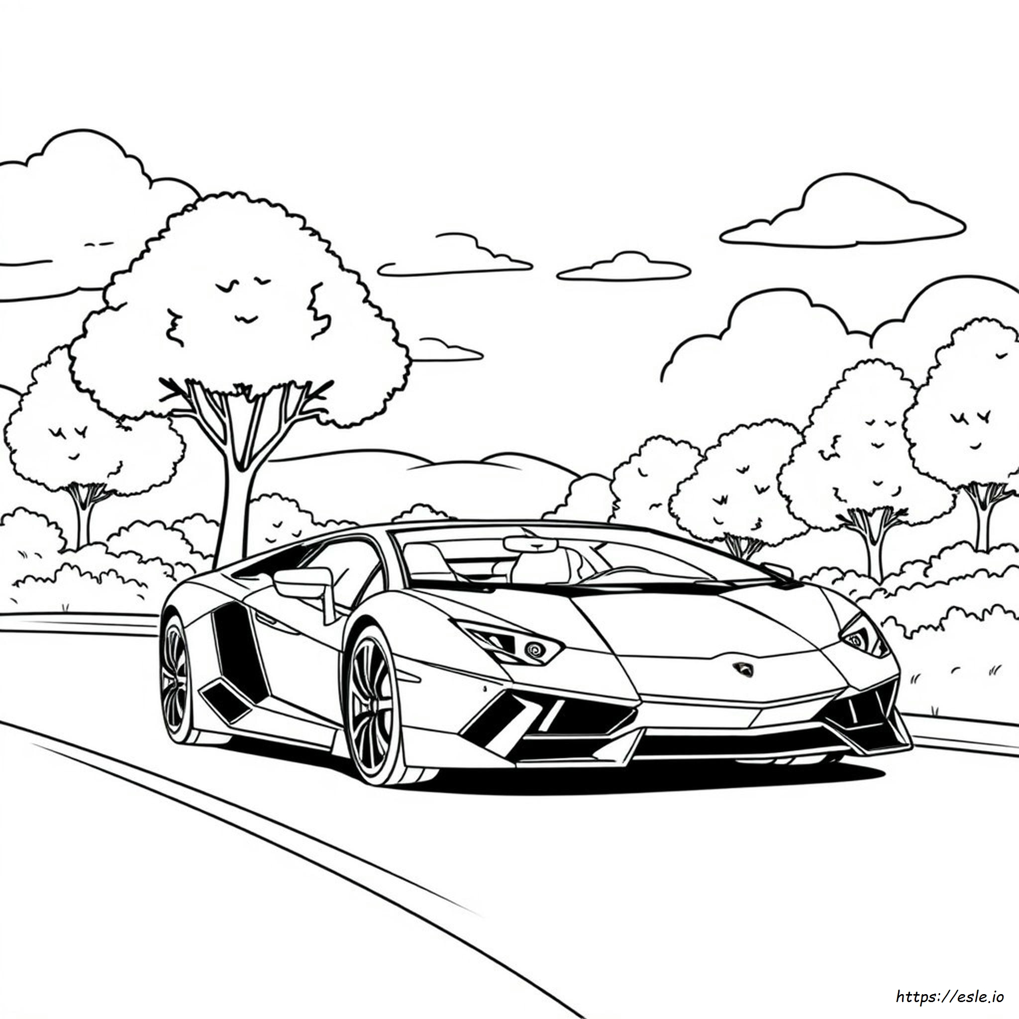 Automobili Lamborghini Da Colorare Per Bambini Stampabili