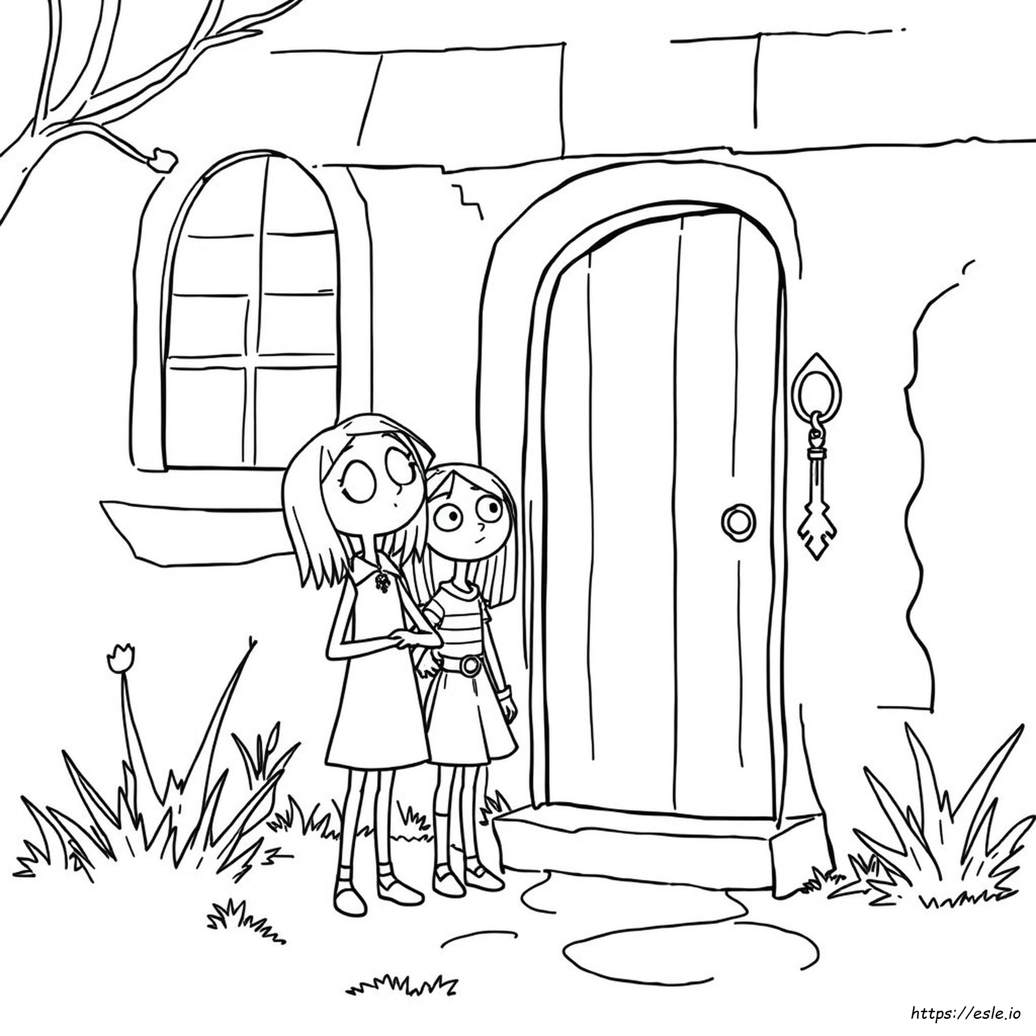 Coraline And Wybie Coloring Pages