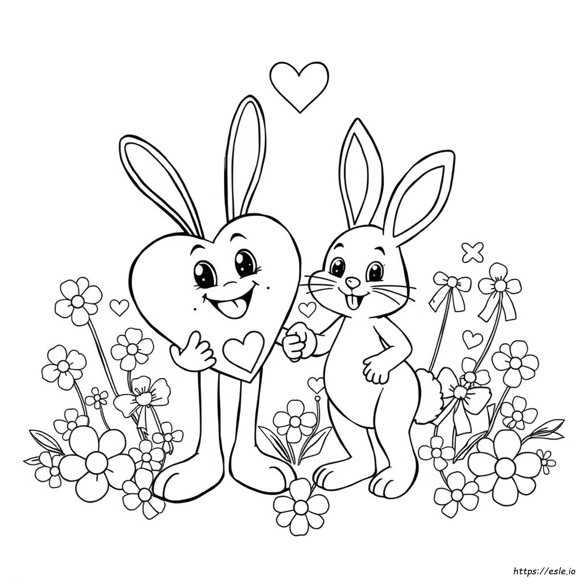 Free Printable Crayola Valentine Coloring Page - Crayola Bunny