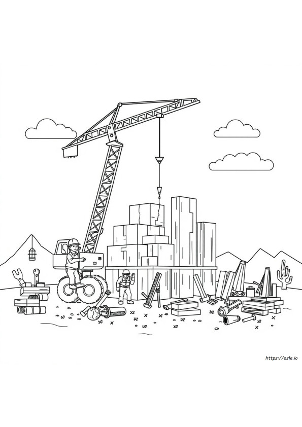 Bouw Kleurplaten Pdf