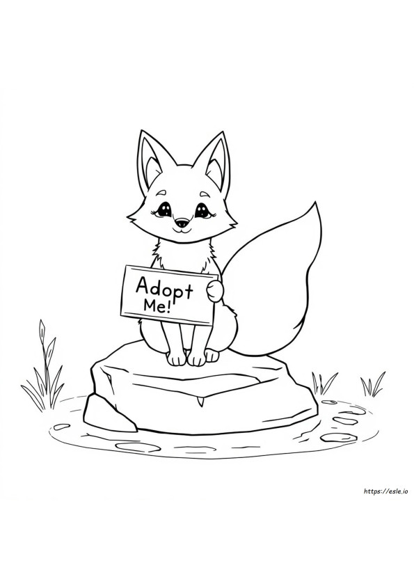 Adopt Me Coloring Pages Kitsune