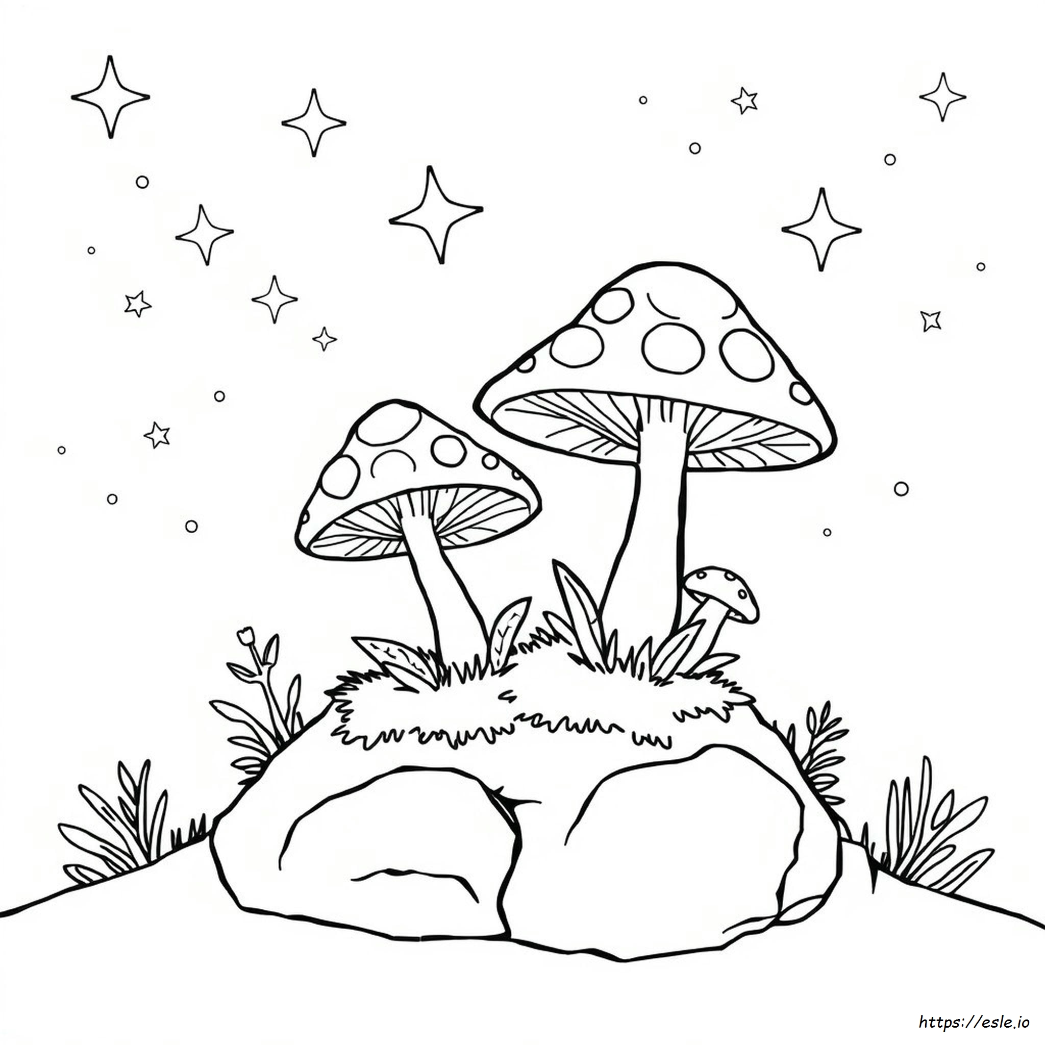 Cool Mushroom Coloring Pages
