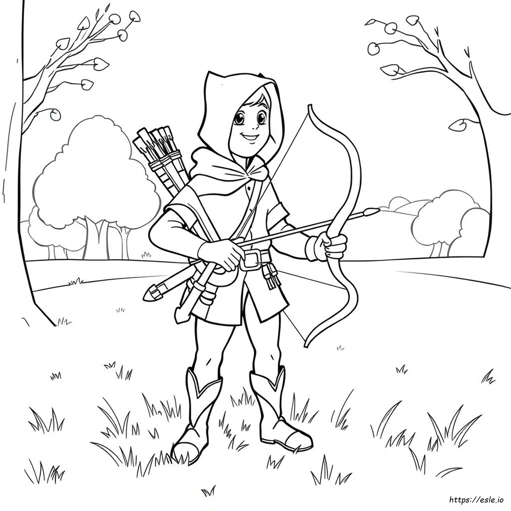 Robin Hood Coloring Pages Free