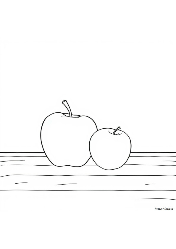 Apple Coloring Picture