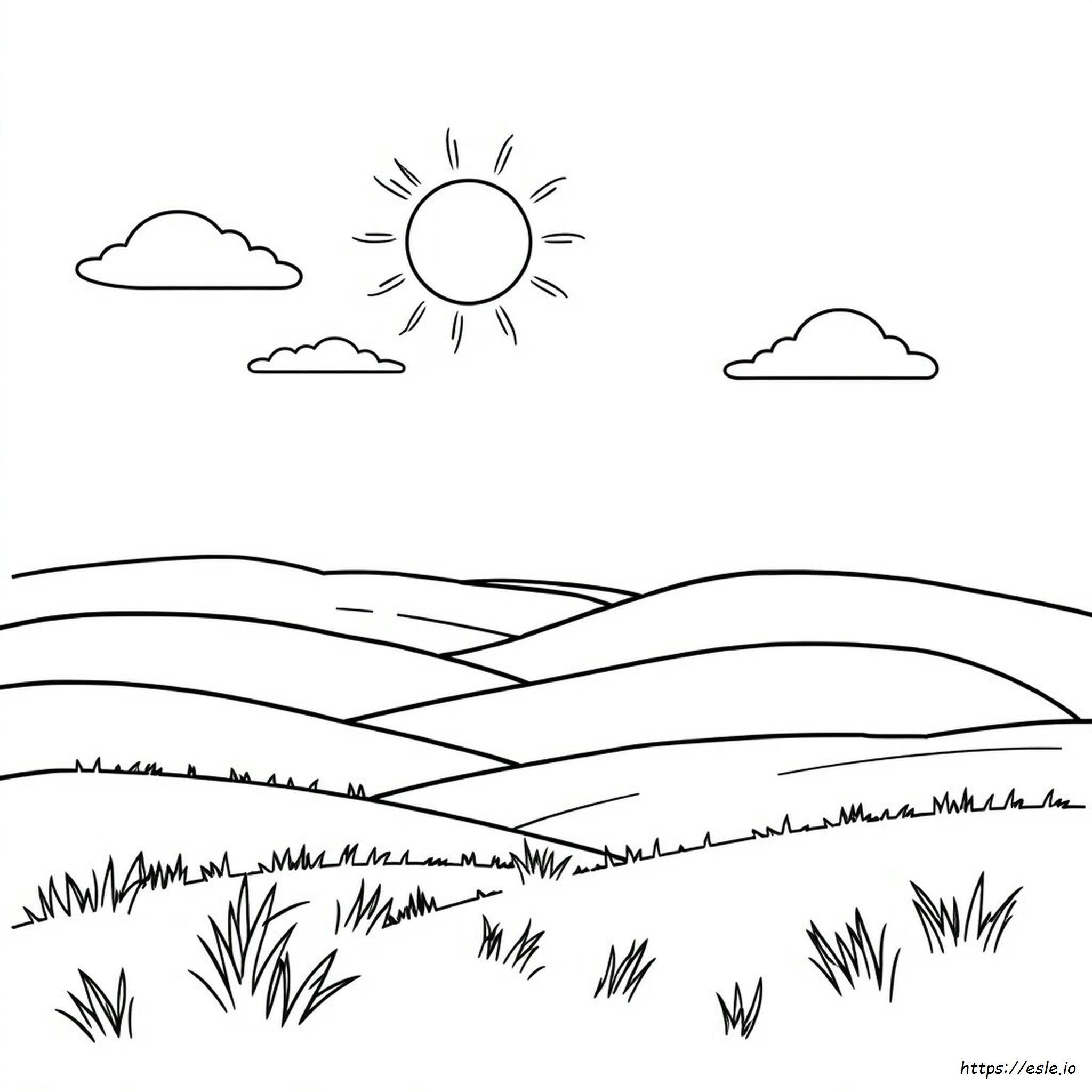Printable Easy Scenery Coloring Pages