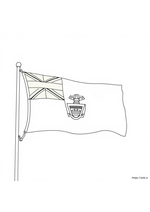Bendera Antigua Dan Barbuda Halaman Mewarnai